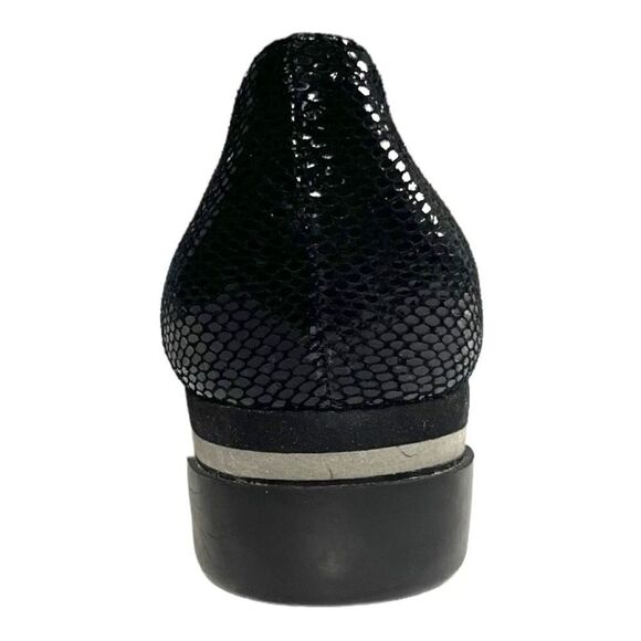 Bettye Muller Concept Women's Black Tropic Platform Wedge Leather Shoes Size 6.5 - Picture 12 of 15